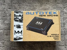 Autotek Mean Machine M1000.4 Car Amplifier - 1000W 4-Channel Class A/B