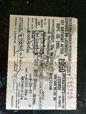1950 s Expired Ohio Drivers License Painesvil...