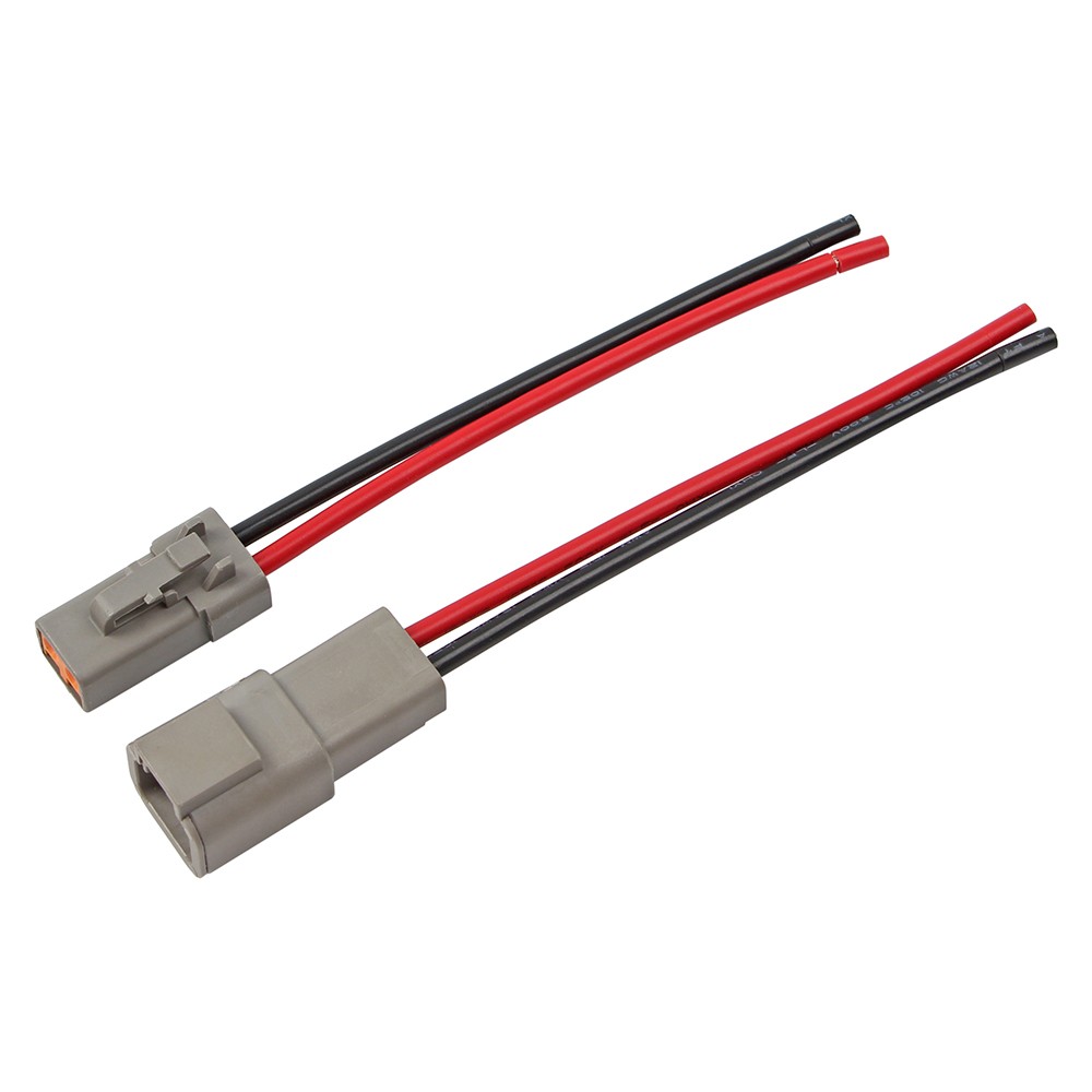 4 Pairs Heavy Duty DTP 2 Pin Connector Harness w/ 12AWG Wire for Car Truck Boat