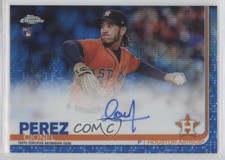 2019 Topps Chrome Rookie Blue Wave Refractor 98/150 Cionel Perez #RA-CP Auto 6ki