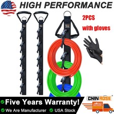 2 Pack Adjustable Extension Cord Holder Organizer Heavy Duty Garage w/ 5 Slot US