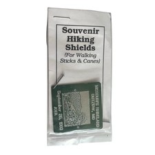 Vintage 1993 Souvenir Walking Stick Shield Missouris Rhineland Dutzow MO Hiking