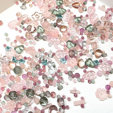 1.7oz Handmade Glass Beads for Jewelry Making - 200 Mixed Styles Assortment