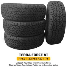 Set Of 4 Terra Off Road 27555r20 117t Tire 9.6mm Tread 660aa Bsw 50000 Miles