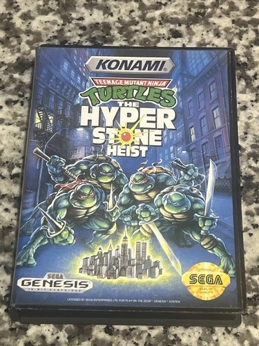 Teenage Mutant Ninja Turtles Hyperstone Heist (Sega Genesis, 1992) Complete CIB