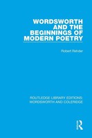 Wordsworth And Beginnings Of Modern Poetry | Robert Rehder | Taschenbuch | 2017