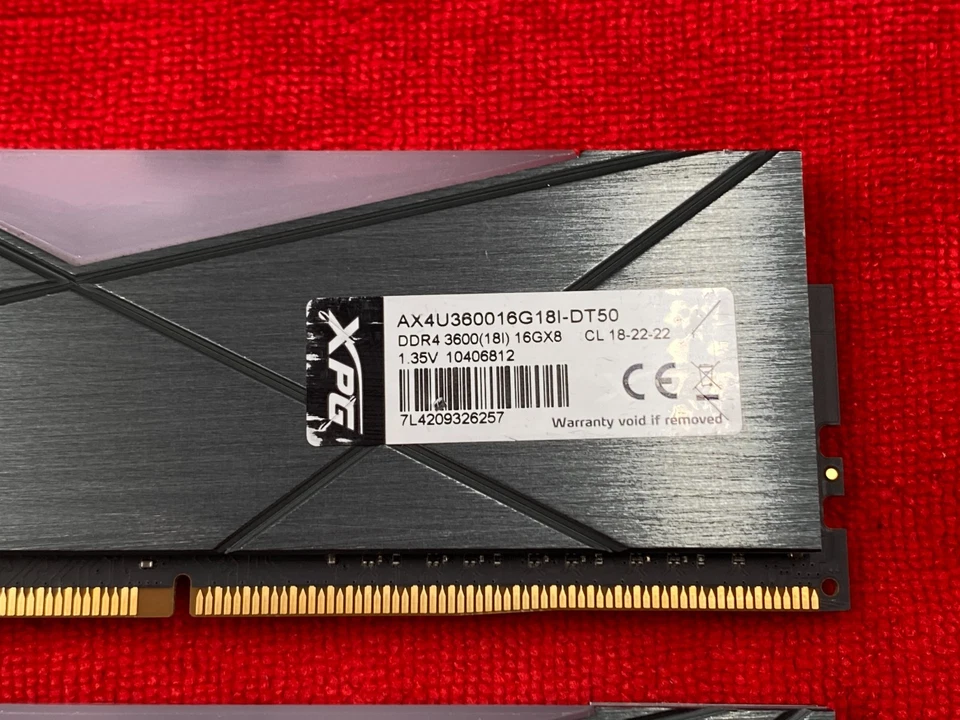 32GB (2x16GB) ADATA XPG Spectrix D50 RGB DDR4 RAM 3600MHz AX4U360016G18I-BT50 - Image 3 of 4