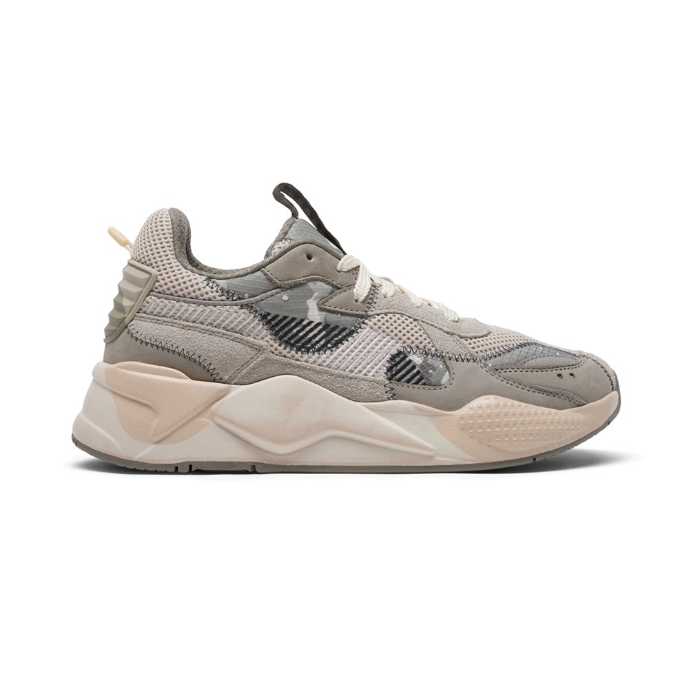 PUMA Rs X Rain Map Lace Up Mens Beige Sneakers Casual Shoes