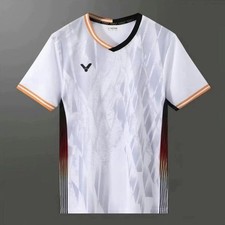 Summer Men's Table Tennis Badminton T-shirt Sports Short Sleeve Tee 25-06068