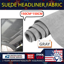 59''x59'' Suede Headliner Fabric Foam Back Auto Roof Repair Upholstery Material