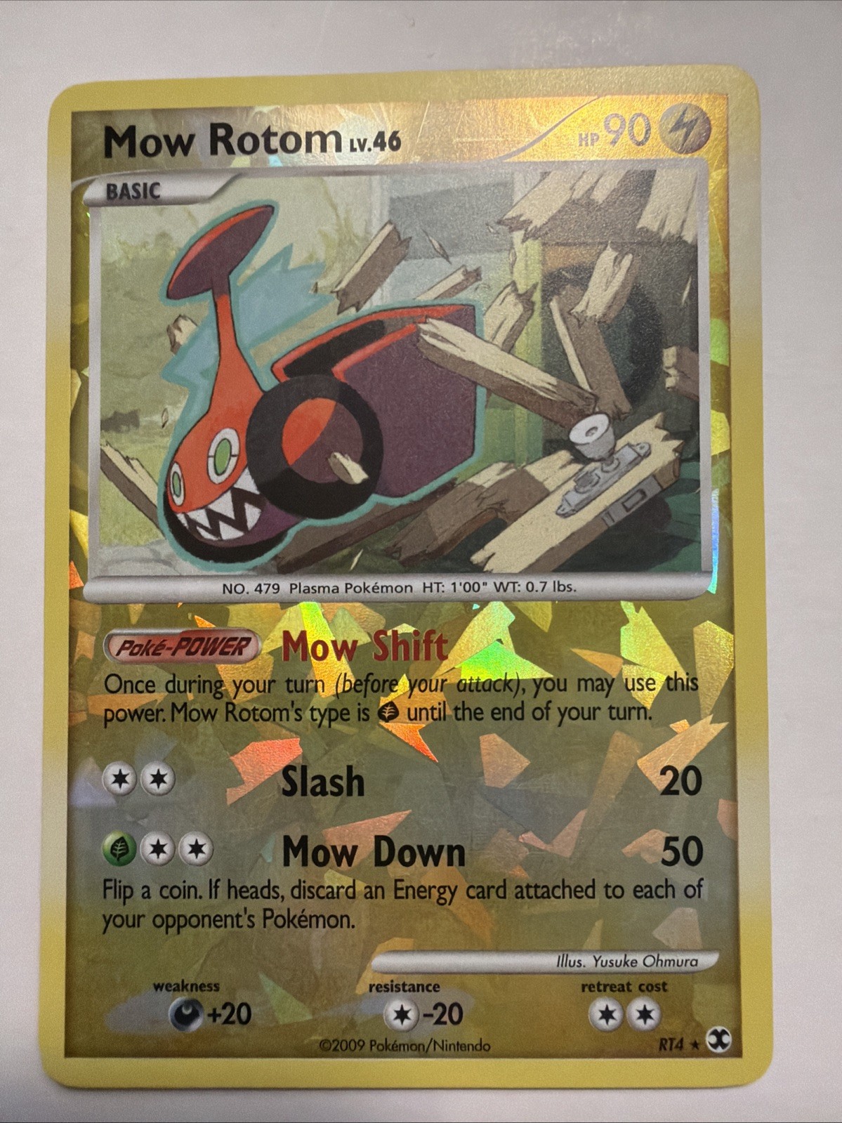 Pokémon TCG • Mow Rotom • Platinum Rising Rivals RT4 • LP/NM Chase Holo