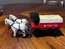 Horse Wagon Coin Bank, Ertl Quality Farm Stores, Mint Boxed