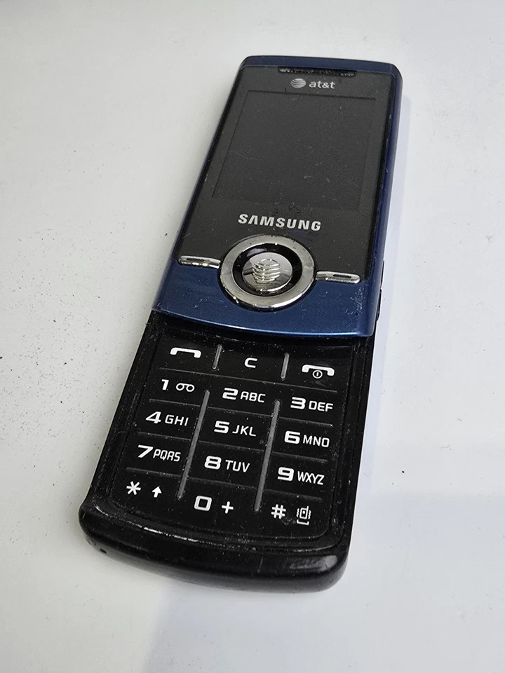 Samsung SGH-A777 - Blue and Silver ( AT&T ) Cellular Slider Phone - Image 2 of 4