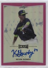2016 Leaf Metal Draft Pink Prismatic /15 Kevin Gowdy #BA-KG1 Auto 0b3