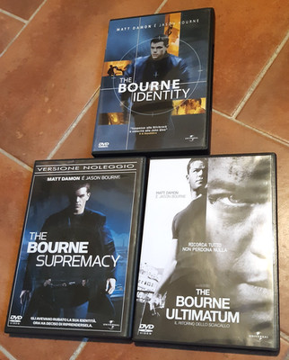 THE BOURNE IDENTITY / SUPREMACY / ULTIMATUM - 3 ORIGINAL DVD (MATT DAMON)