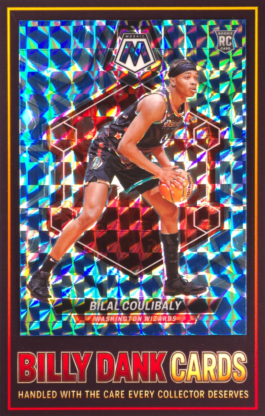 Bilal Coulibaly - 2023-24 Panini Mosaic Rookies #235 Reactive Blue Mosaic (RC)