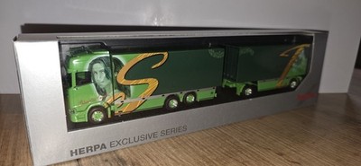 HERPA 1:87 SCANIA S Shania Twain Hängerzug MÜLLER SCHWEIZ NEU OVP! SELTEN