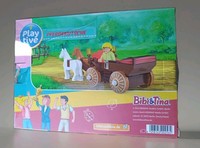 Playtive Bibi & Tina Pferde Kutsche Clippys Set Klemmbausteine 122-Teilig
