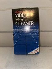DISCWASHER Video Head Cleaner VHS Format Tape VCR Audio Video Performance NEW