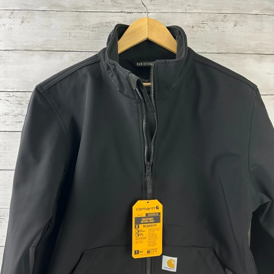 Carhartt Rain Defender Softshell Jacket Relaxed Fit NO.0J6438 Black Medium New - Image 2 of 4