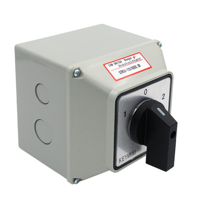 125A Rotary Changeover Switch with Master Switch Exterior Box, 660V 3 Position