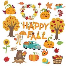 Pcs Bulletin Board Decorations Set Thanksgiving Cutouts Classroom Decor 50 Fall