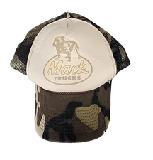 Vintage Mack Trucks Snapback Camouflage Hat Cap Official