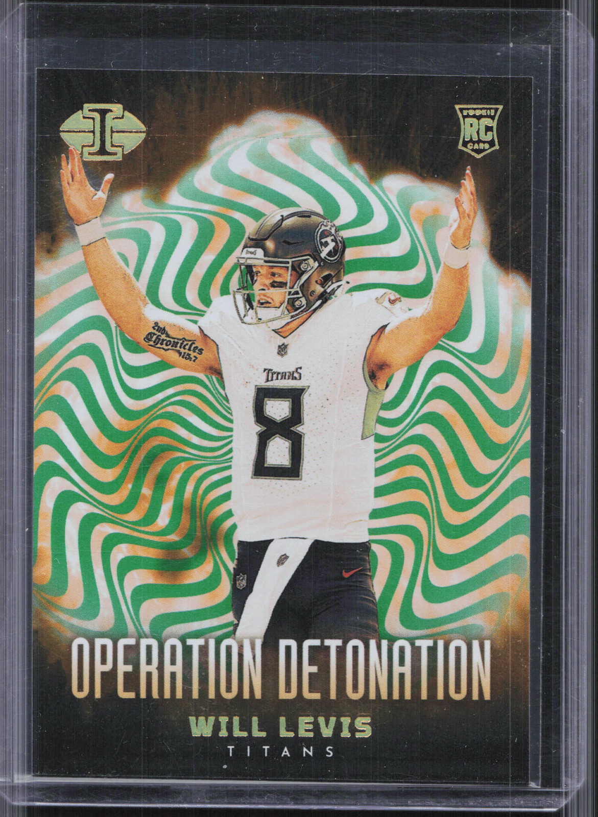 2023 Panini Illusions #24 Will Levis Operation Detonation Green #/10 RC