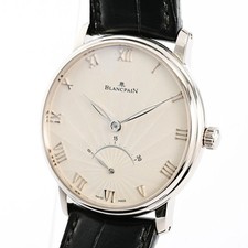 BLANCPAIN Villeret Ultra Slim Retrograde 6653-1542-55B Men's Used Watch #2109 2