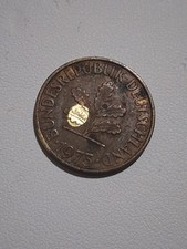 1975 Germany 1 One Pfennig Copper Clad Iron Actual Coin 