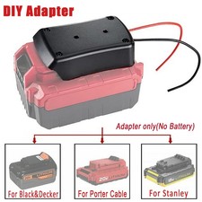 DIY Adapter For Black Decker/For Porter Cable/For Stanley Battery Dock Connector