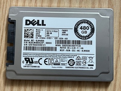 Dell PM863 1.8'' Micro SATA 480GB SSD SATA 6 Gbps Enterprise Solid State Drive