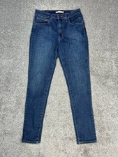 Levis 721 High Rise Skinny Jeans Womens 30 Blue Denim Cotton Stretch Slim Fit