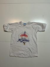 Vintage 1985 Disneyland 30th Year Anniversary Ringer Mickey Mouse Kids T-Shirt