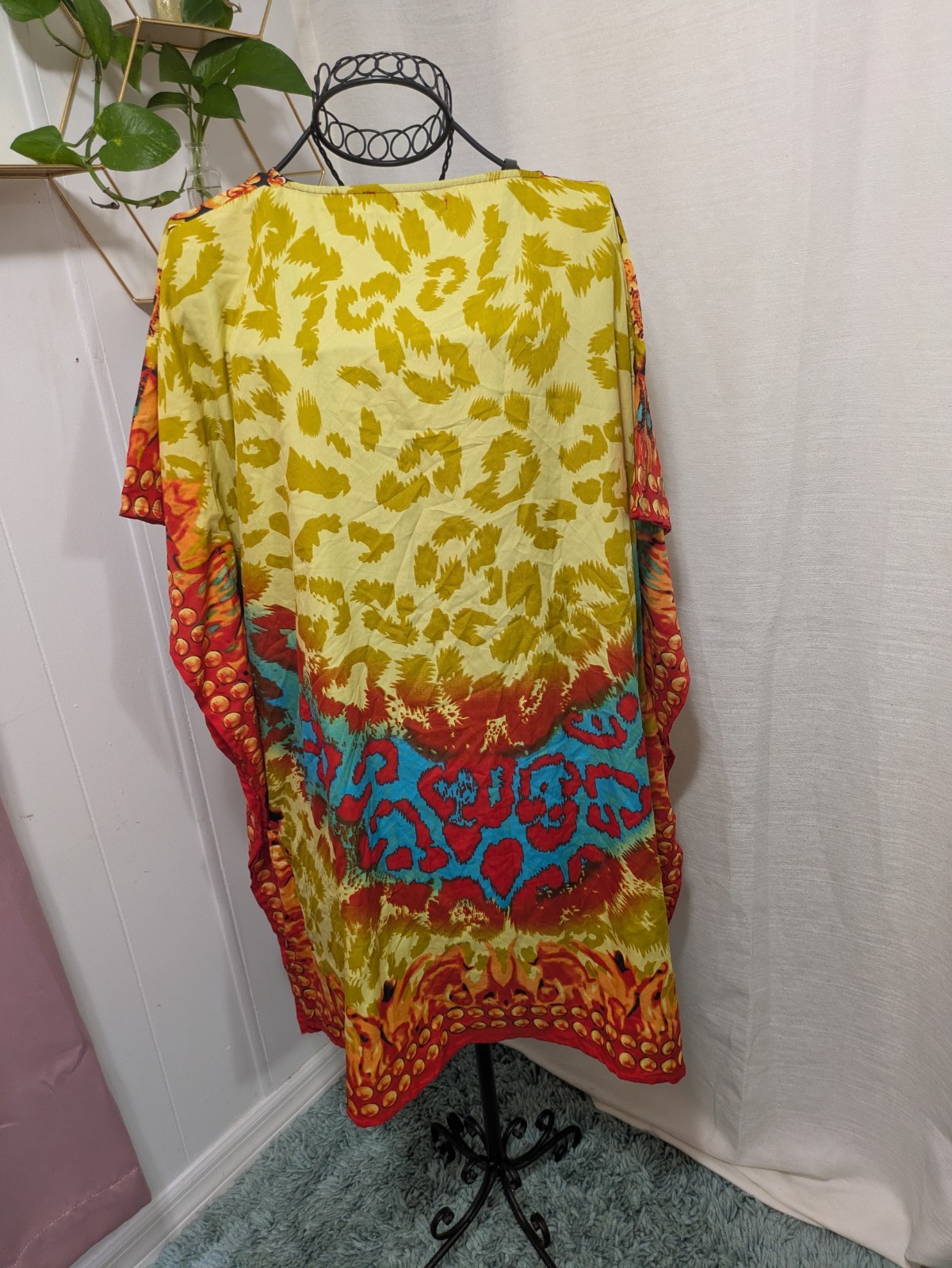 Tamsy Bright Multicolor Patchwork Kaftan / Tunic,… - image 4