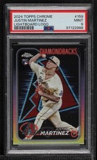 2024 Topps Chrome Lightboard Logo Refractor Justin Martinez #159 PSA 9 MINT b4d