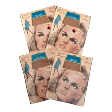 Vintage Fruit Of The Loom Sheer Stockings Size 10 Tall Cinnamon 4 Pair A1-3