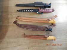 Lot of 5 fishing filet fixed blade knives NORMARK MARTTIINI FINLAND RAPALA