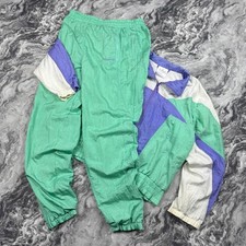 Vintage Adidas Tracksuit 90s Jacket And Pants Nylon Men Size M Multicolor