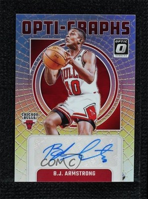 2024-25 Panini Donruss Optic Opti-Graphs Holo Prizm 14/75 BJ Armstrong Auto 9su