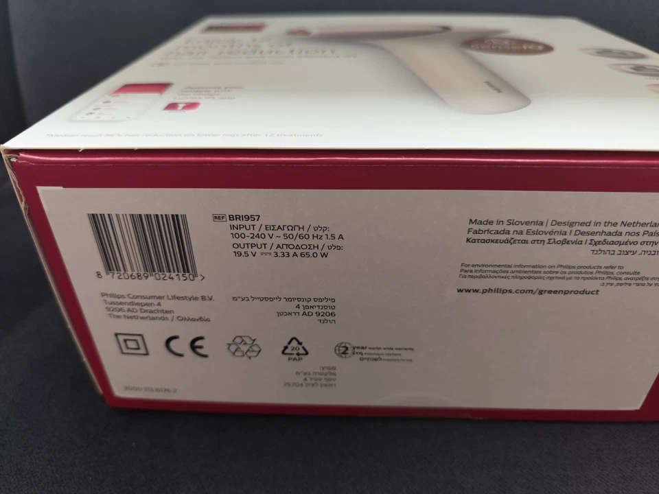 Neu Kabellose Philips Lumea 9000 Series BRI957/00 IPL-Haarentfernungsgerät -Rosa - Bild 4 von 4