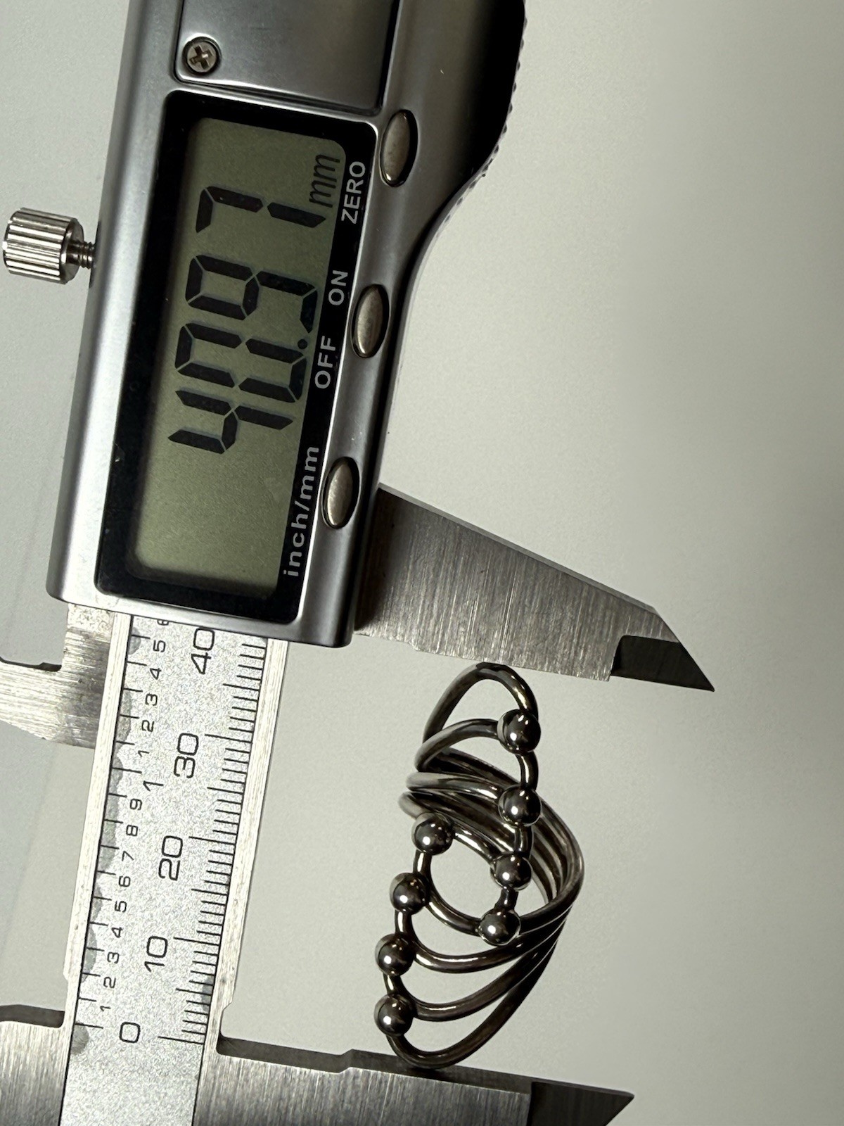 VTG Sterling Silver Statement Ring Space Age Brut… - image 8