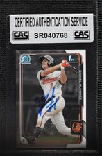 CAS Certified 2015 Bowman Chrome Prospects Dariel Alvarez #BCP145 Sealed mm8