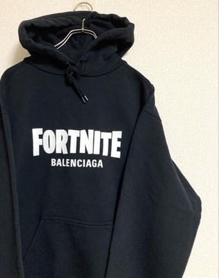 BALENCIAGA FORTNITE Hoodie collaboration 21AW Black size XS Japan