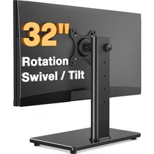 Single Monitor Stand VESA Mount for 13-32 Inch Screens, Free-Standing Monitor...