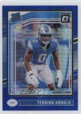 2024 Panini Donruss Optic Rated Rookie Blue Hyper Prizm Terrion Arnold #290 10wh