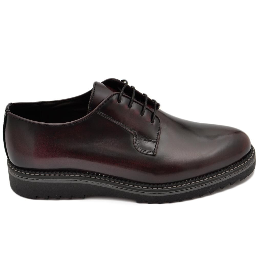 Rodawu Scarpe Uomo Pelle Eleganti Derby Stringate Scarpe Uomo - Foto 2