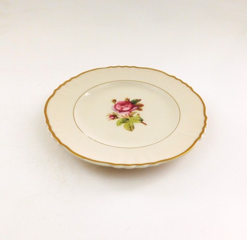 Syracuse China Federal Shape Rosalie Bread Plate 6.5" Gold Trim Vintage - Picture 10 of 14