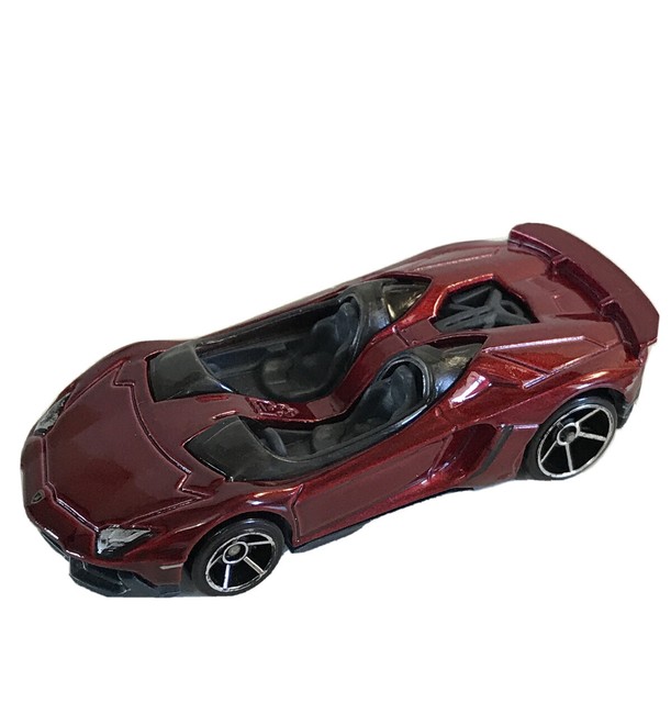 Lamborghini Aventador J Hot Wheels 2013 Mainline Showroom Red Loose Toy