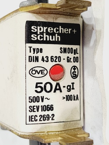 Zapatilla Altavoz SM00-GL DIN 43620 50 Amp Fuse - Imagen 2 de 2